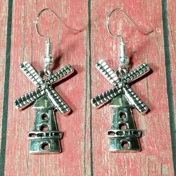 8Windmill Earrings - Picture 1 of 3